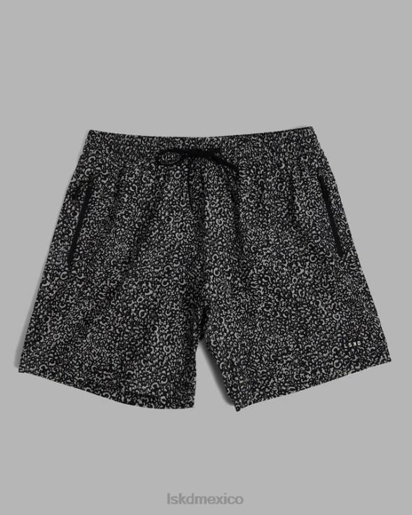 pantalón corto de rendimiento rep 7'' - negro irregular hombres LSKD VP42D1090 vestir