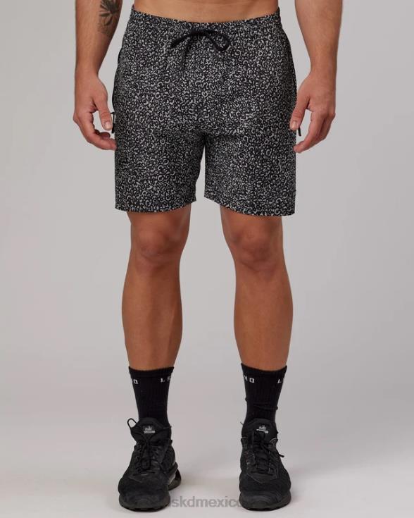 pantalón corto de rendimiento rep 7'' - negro irregular hombres LSKD VP42D1090 vestir
