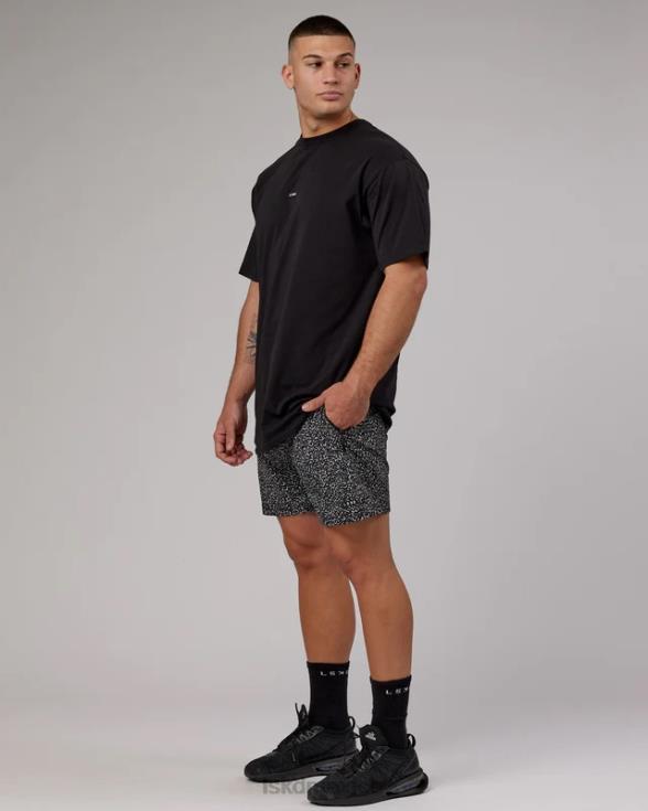 pantalón corto de rendimiento rep 7'' - negro irregular hombres LSKD VP42D1090 vestir