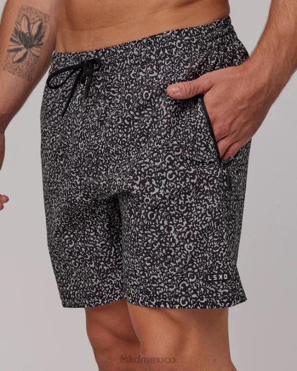 pantalón corto de rendimiento rep 7'' - negro irregular hombres LSKD VP42D1090 vestir