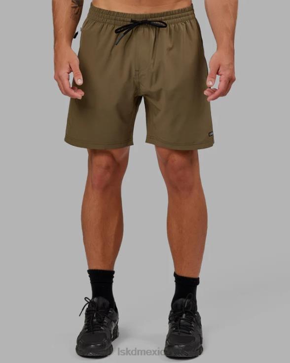 pantalón corto de rendimiento rep 7'' - verde militar hombres LSKD VP42D1109 vestir