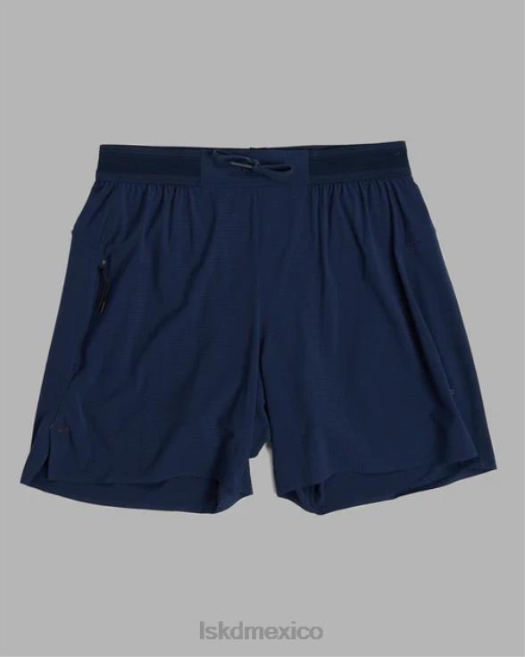 ultraair pantalón corto de alto rendimiento con forro de 6'' - azul marino hombres LSKD VP42D1098 vestir