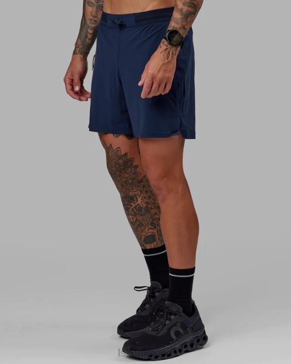 ultraair pantalón corto de alto rendimiento con forro de 6'' - azul marino hombres LSKD VP42D1098 vestir