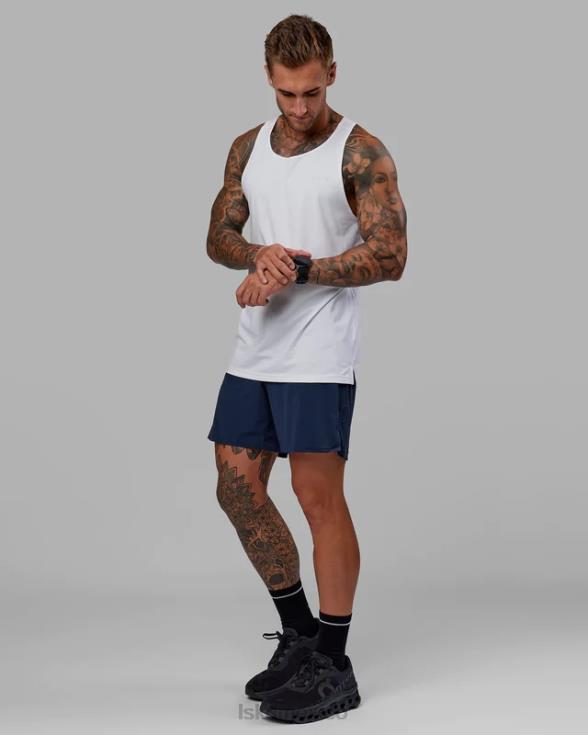 ultraair pantalón corto de alto rendimiento con forro de 6'' - azul marino hombres LSKD VP42D1098 vestir