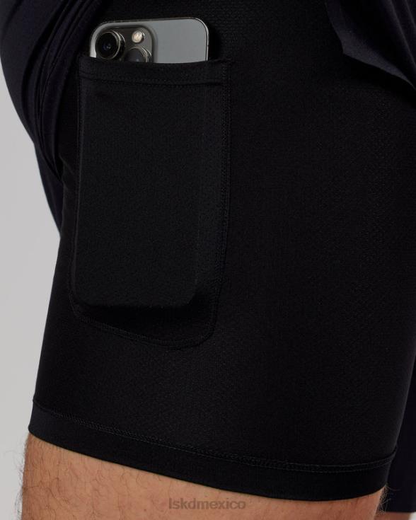 ultraair pantalón corto de alto rendimiento con forro de 6'' - negro hombres LSKD VP42D1066 vestir