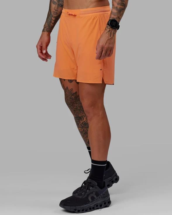 ultraair pantalón corto de rendimiento forrado de 6'' - nectarina hombres LSKD VP42D1115 vestir