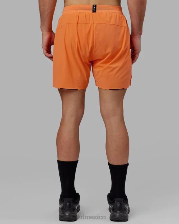 ultraair pantalón corto de rendimiento forrado de 6'' - nectarina hombres LSKD VP42D1115 vestir
