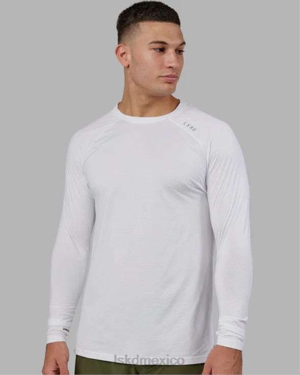 Camiseta Perform vaporflx ls - marga blanca hombres LSKD VP42D947 vestir