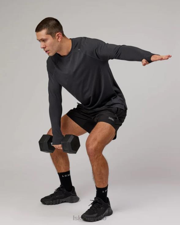 Camiseta Perform vaporflx ls - marga negra hombres LSKD VP42D932 vestir