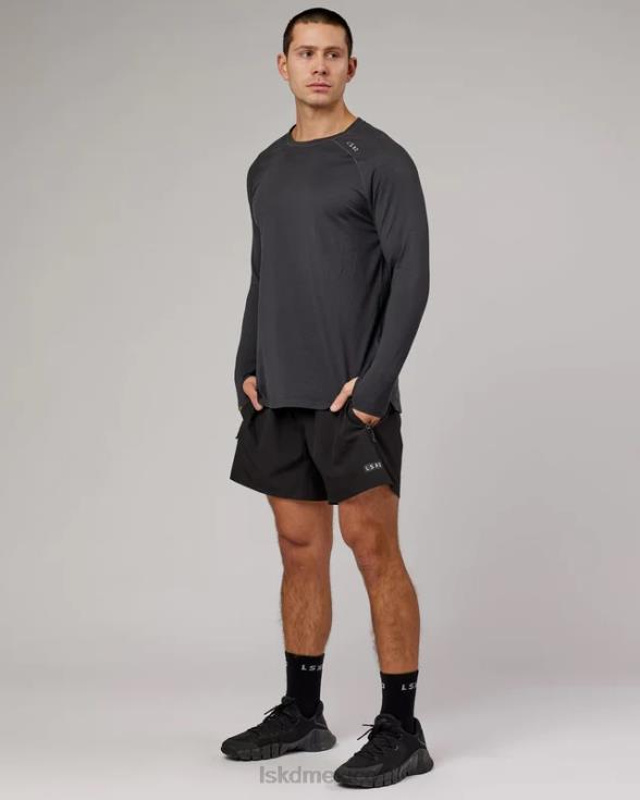 Camiseta Perform vaporflx ls - marga negra hombres LSKD VP42D932 vestir