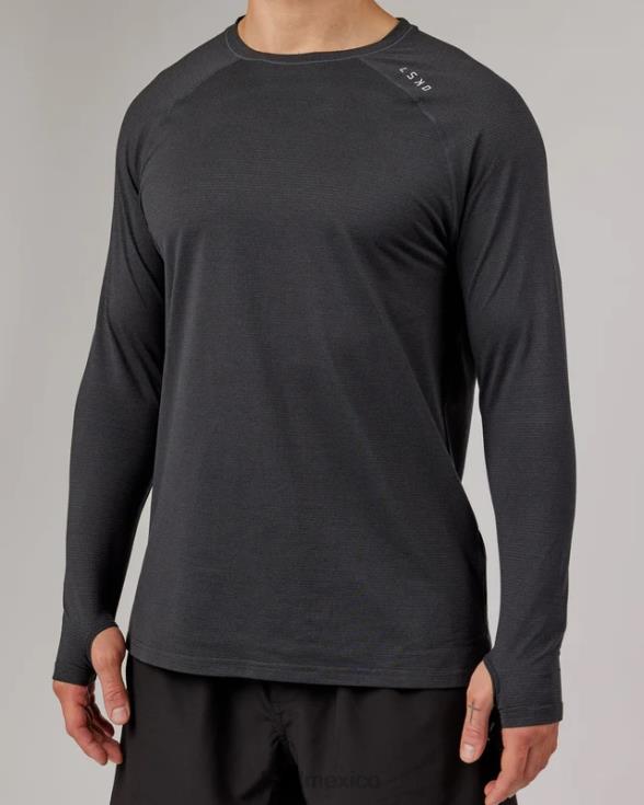 Camiseta Perform vaporflx ls - marga negra hombres LSKD VP42D932 vestir