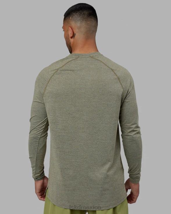Camiseta Perform vaporflx ls - marga oliva hombres LSKD VP42D983 vestir