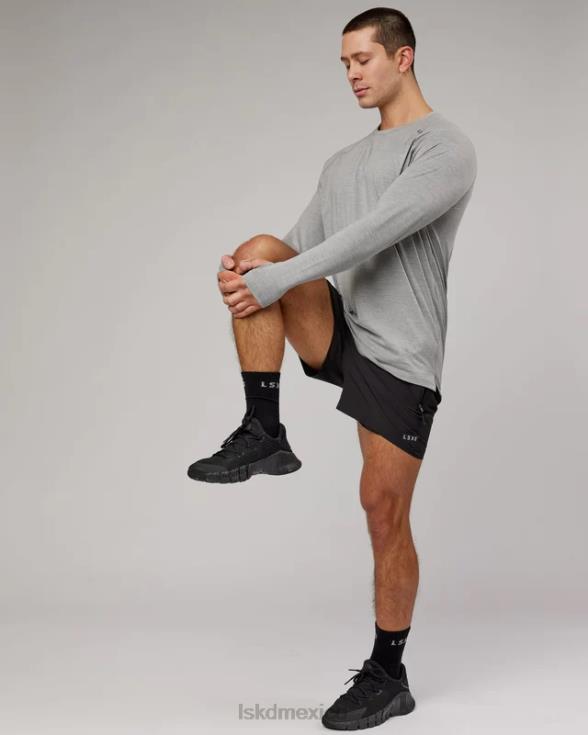 Camiseta Perform vapourflx ls - lt gris marga hombres LSKD VP42D936 vestir