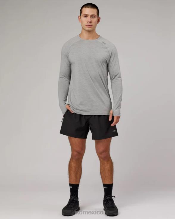 Camiseta Perform vapourflx ls - lt gris marga hombres LSKD VP42D936 vestir