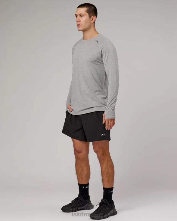 Camiseta Perform vapourflx ls - lt gris marga hombres LSKD VP42D936 vestir