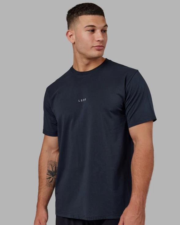 Camiseta base flxcotton - azul marino hombres LSKD VP42D943 vestir