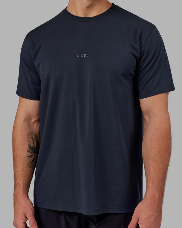 Camiseta base flxcotton - azul marino hombres LSKD VP42D943 vestir