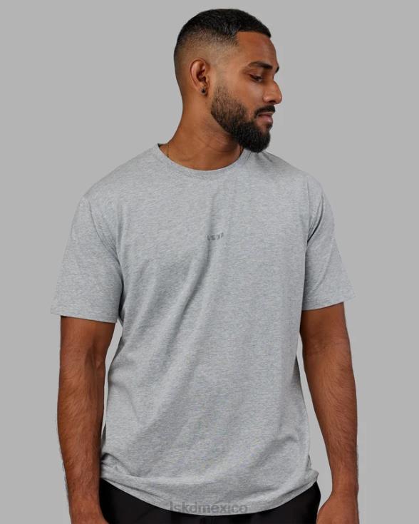 Camiseta base flxcotton - gris claro jaspeado hombres LSKD VP42D928 vestir