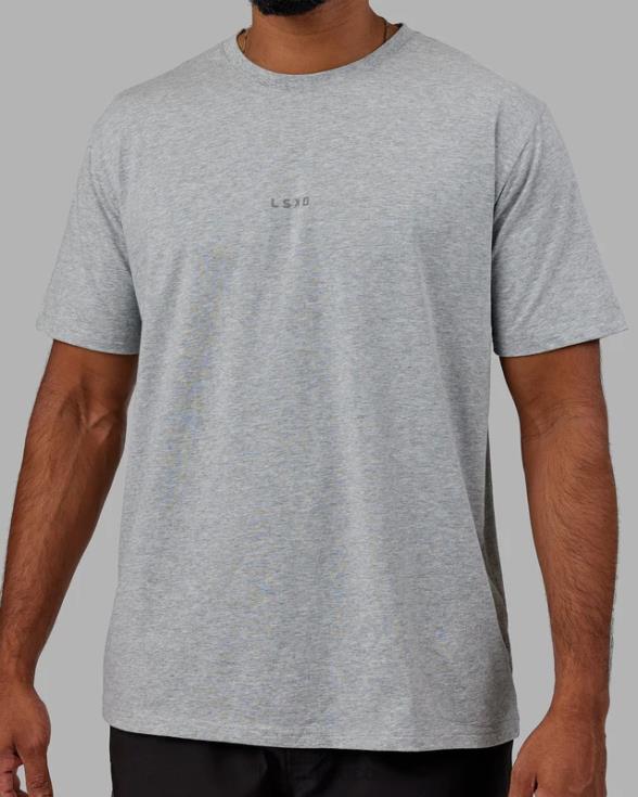 Camiseta base flxcotton - gris claro jaspeado hombres LSKD VP42D928 vestir