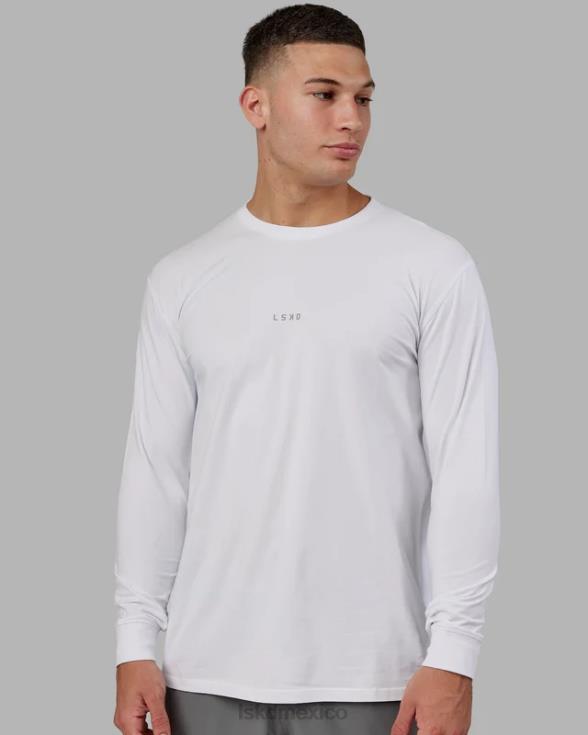 Camiseta base flxcotton ls - blanco hombres LSKD VP42D937 vestir
