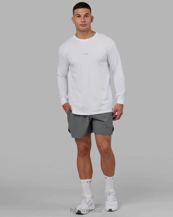 Camiseta base flxcotton ls - blanco hombres LSKD VP42D937 vestir