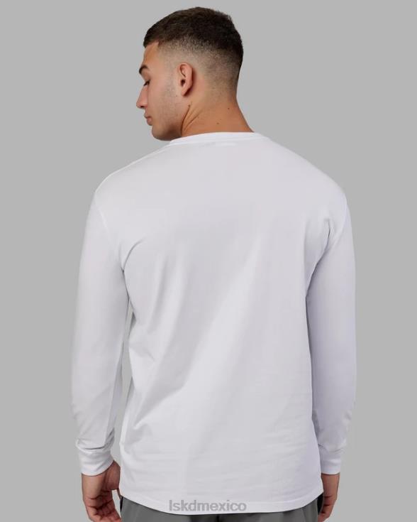 Camiseta base flxcotton ls - blanco hombres LSKD VP42D937 vestir
