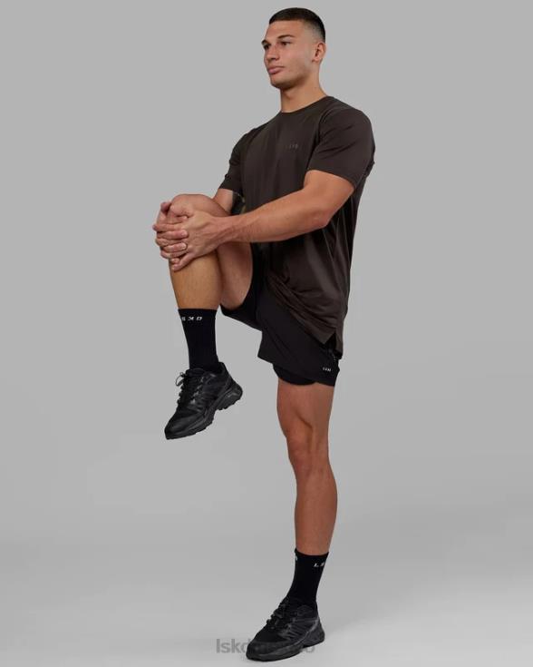 Camiseta pimaflx de lujo - nogal oscuro hombres LSKD VP42D955 vestir