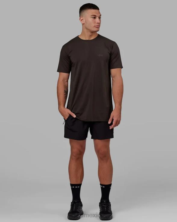 Camiseta pimaflx de lujo - nogal oscuro hombres LSKD VP42D955 vestir