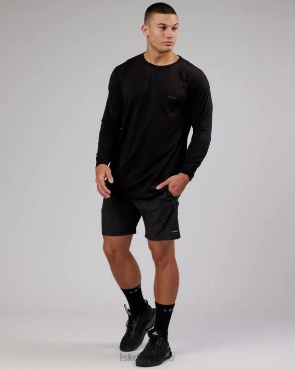 Camiseta pimaflx ls de lujo - negro hombres LSKD VP42D972 vestir