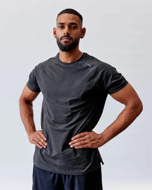 Realizar camiseta vaporflx - marga negra hombres LSKD VP42D920 vestir