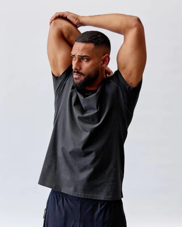 Realizar camiseta vaporflx - marga negra hombres LSKD VP42D920 vestir