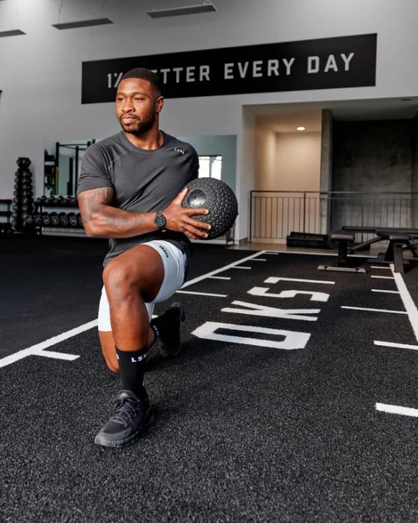 Realizar camiseta vaporflx - marga negra hombres LSKD VP42D920 vestir