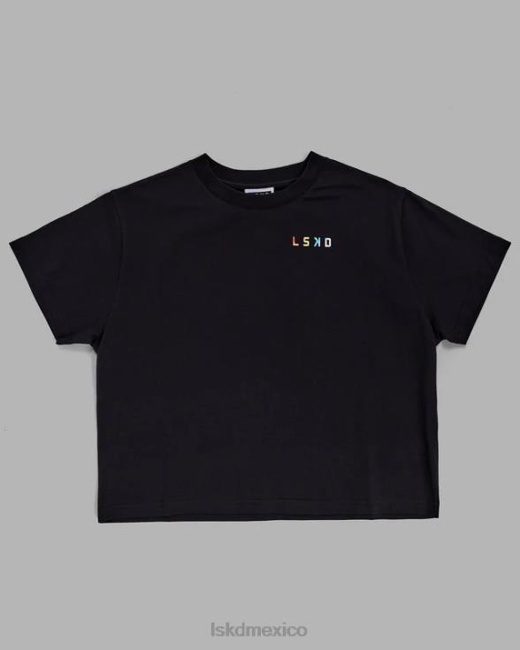 camiseta amplificada - negra niños LSKD VP42D1151 vestir