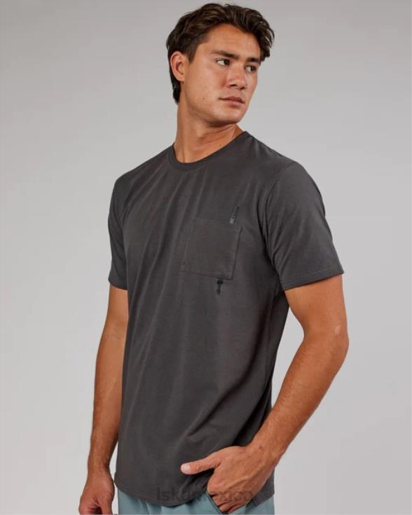 camiseta con bolsillo weld flxcotton - asfalto hombres LSKD VP42D974 vestir