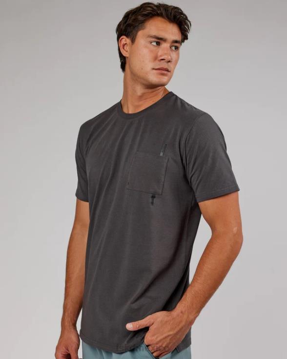 camiseta con bolsillo weld flxcotton - asfalto hombres LSKD VP42D974 vestir