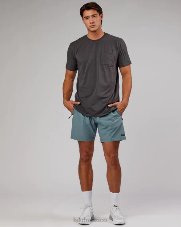 camiseta con bolsillo weld flxcotton - asfalto hombres LSKD VP42D974 vestir