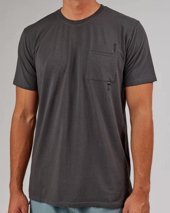 camiseta con bolsillo weld flxcotton - asfalto hombres LSKD VP42D974 vestir
