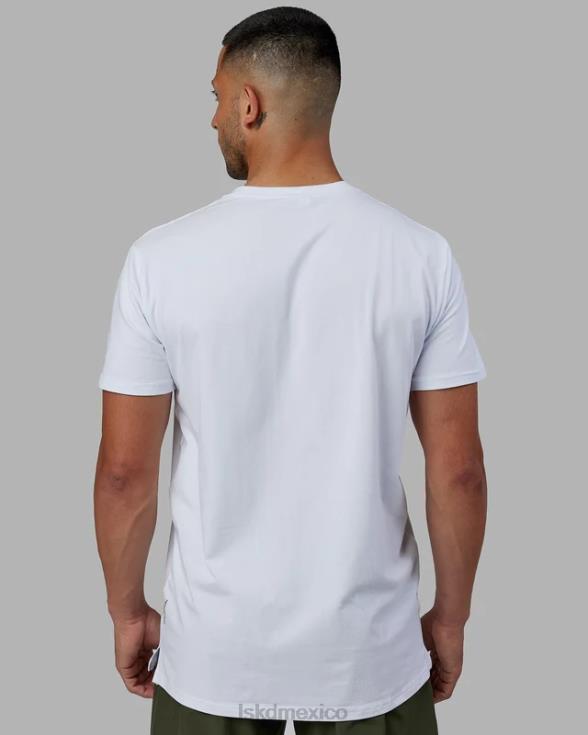 camiseta de algodón flxforce - blanco-negro hombres LSKD VP42D944 vestir