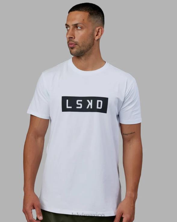 camiseta de algodón flxforce - blanco-negro hombres LSKD VP42D944 vestir