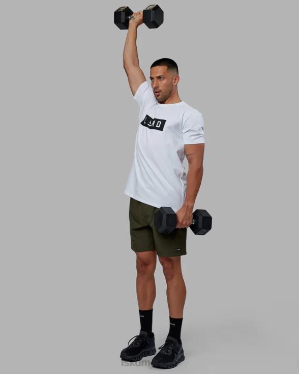 camiseta de algodón flxforce - blanco-negro hombres LSKD VP42D944 vestir