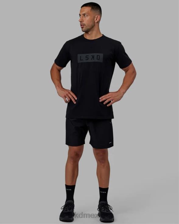 camiseta de algodón flxforce - negro-negro hombres LSKD VP42D921 vestir