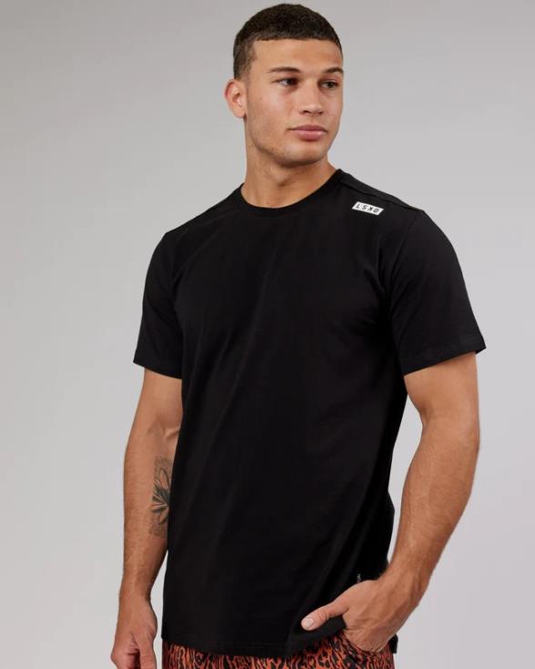 camiseta de atleta flxcotton - negro hombres LSKD VP42D954 vestir