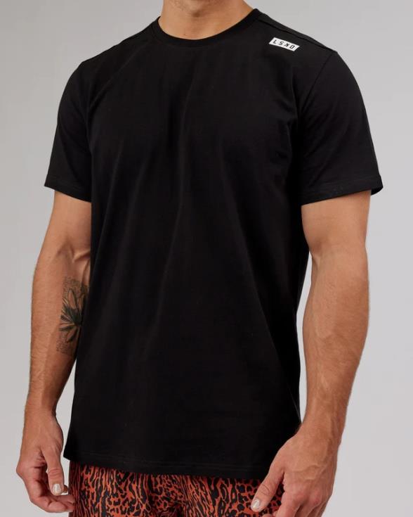 camiseta de atleta flxcotton - negro hombres LSKD VP42D954 vestir