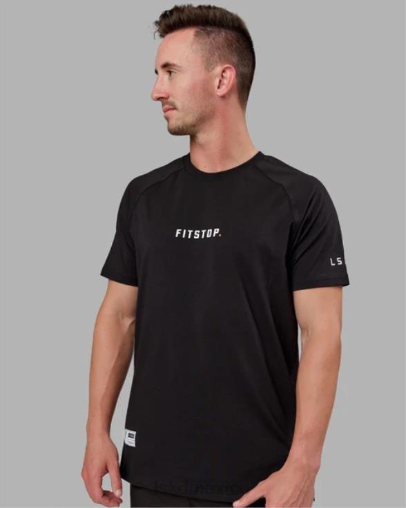 camiseta fitstop optima - negro hombres LSKD VP42D961 vestir
