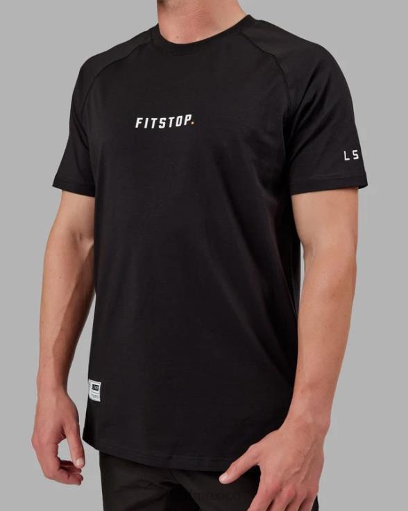 camiseta fitstop optima - negro hombres LSKD VP42D961 vestir