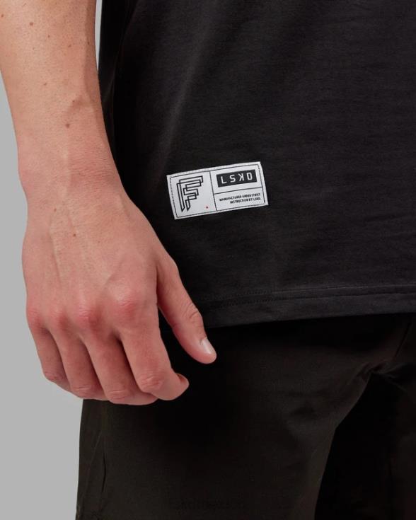 camiseta fitstop optima - negro hombres LSKD VP42D961 vestir