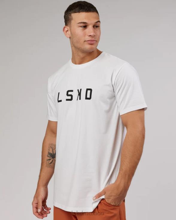 camiseta power flxdry - blanco-negro hombres LSKD VP42D981 vestir