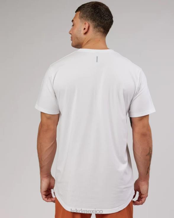 camiseta power flxdry - blanco-negro hombres LSKD VP42D981 vestir