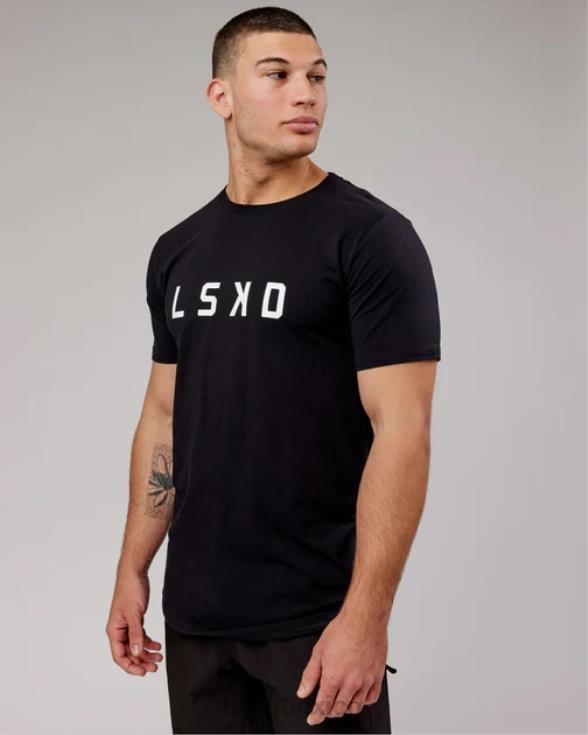 camiseta power flxdry - negro-blanco hombres LSKD VP42D930 vestir
