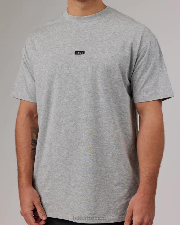 fundamental flxcotton camiseta larga de gran tamaño - gris claro marga hombres LSKD VP42D261 vestir